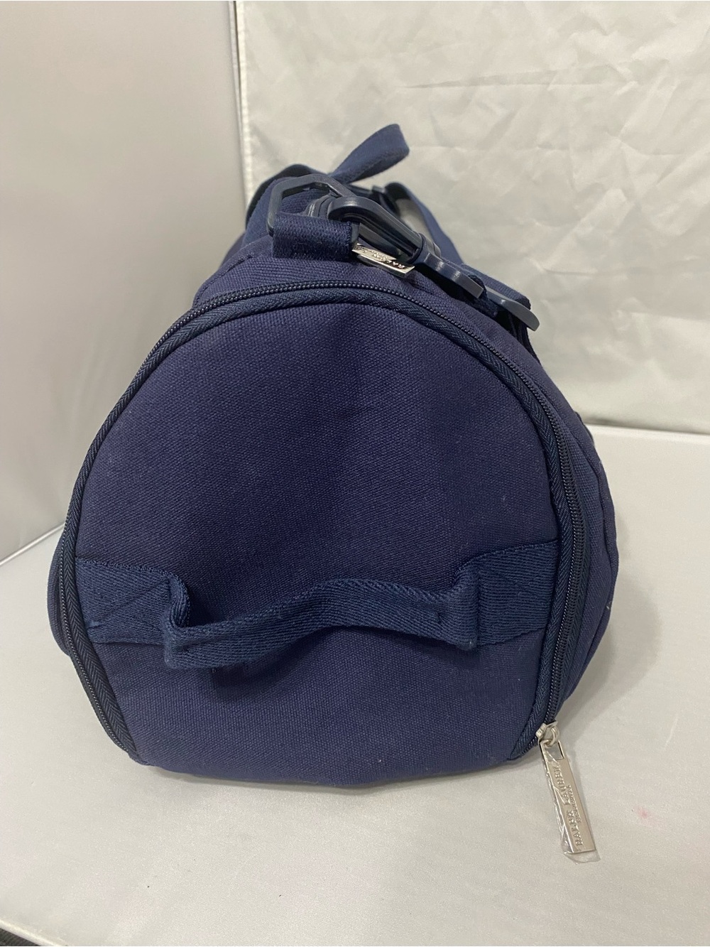 Polo by Ralph Lauren Navy Canvas Duffel with Multicolor POLO Patch - Picture 3 of 13